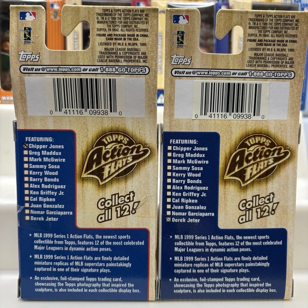 1999 Topps Action Flats Baseball Complete Set 12 Orig Box Jeter Bonds‎ Griffey - Picture 7 of 16